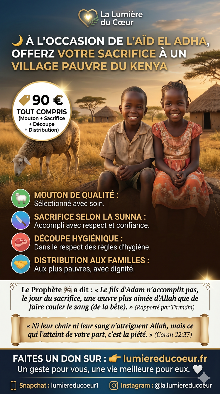 OFFREZ VOTRE SACRIFICE DE L'AID EL ADHA