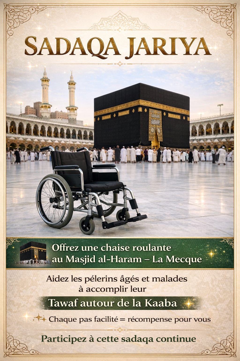 Fauteuil roulant Makkah